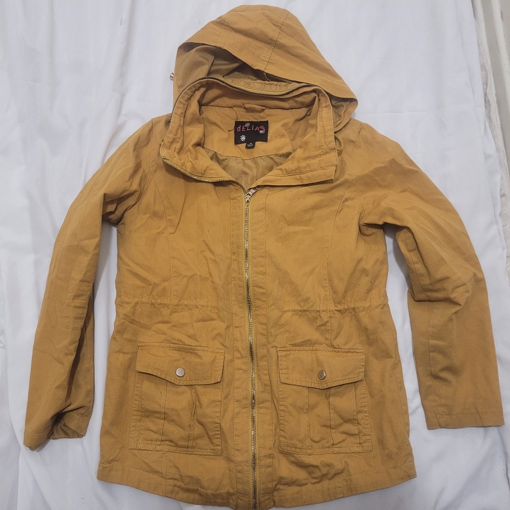 dELiA*s Mustard Hooded Jacket